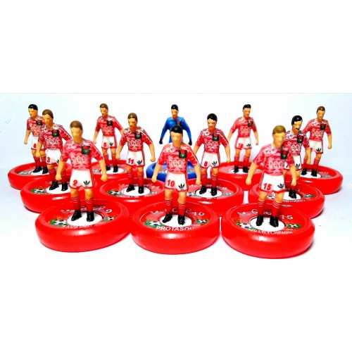 Subbuteo Andrew Table Soccer USSR (CCCP) Euro 1988 Home kit on WSB Professional bases